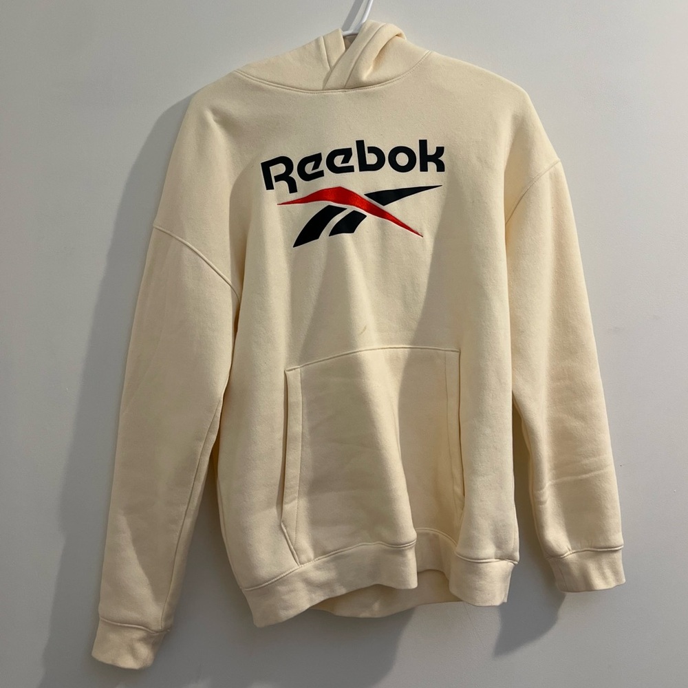 Reebok Off-White Pullover Hoodie